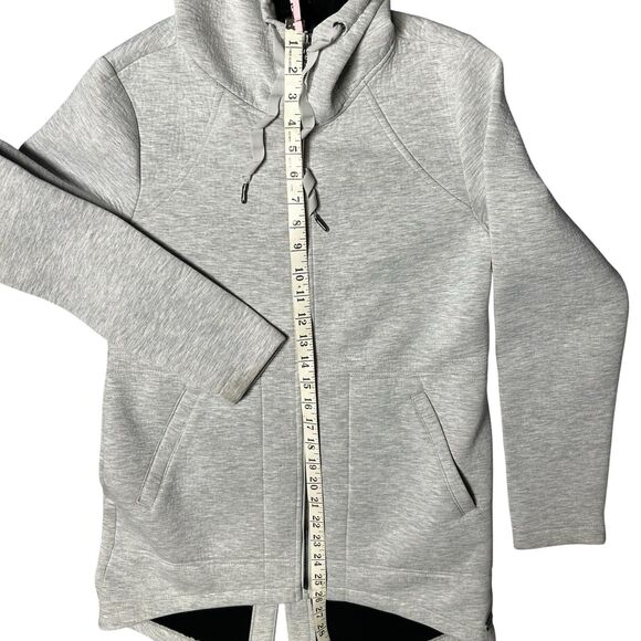 Betsey Johnson Performance Gray Full Zip Hoodie Sweatshirt Women’s Size Small - Picture 3 of 6